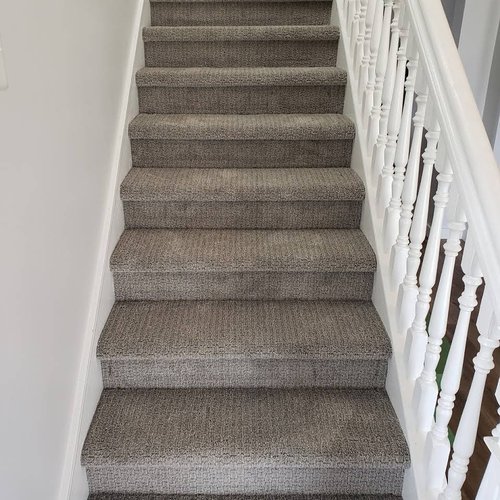 Carpeted stairs in Wayland, MI from Absolute Floor Covering