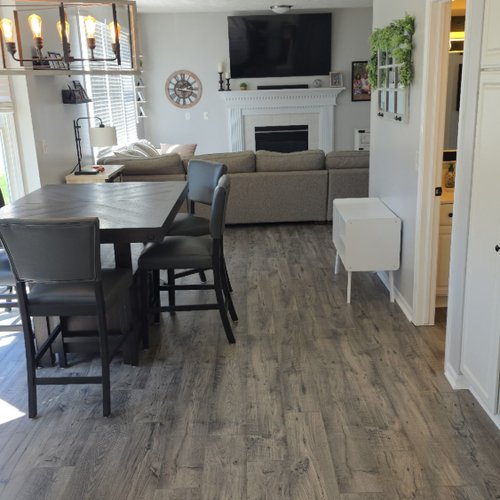 A beautiful remodel done in Grand Rapids, MI with RevWood Waterproof Laminate