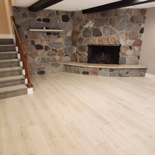 Light hardwood look floors in Grand Rapids, MI at Absolute Floor Covering