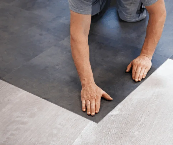 Professional LVP installation